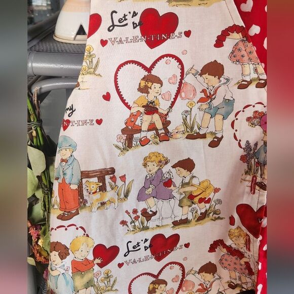 reversible valentine's heart vest handmade L/XL - Picture 4 of 11